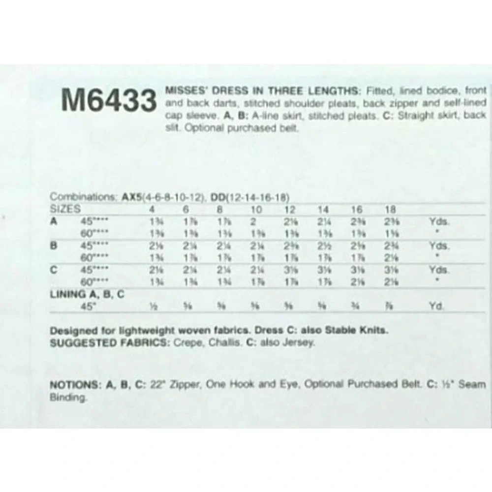 McCalls mccall sewing